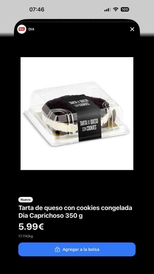 Detalle de un producto con su precio